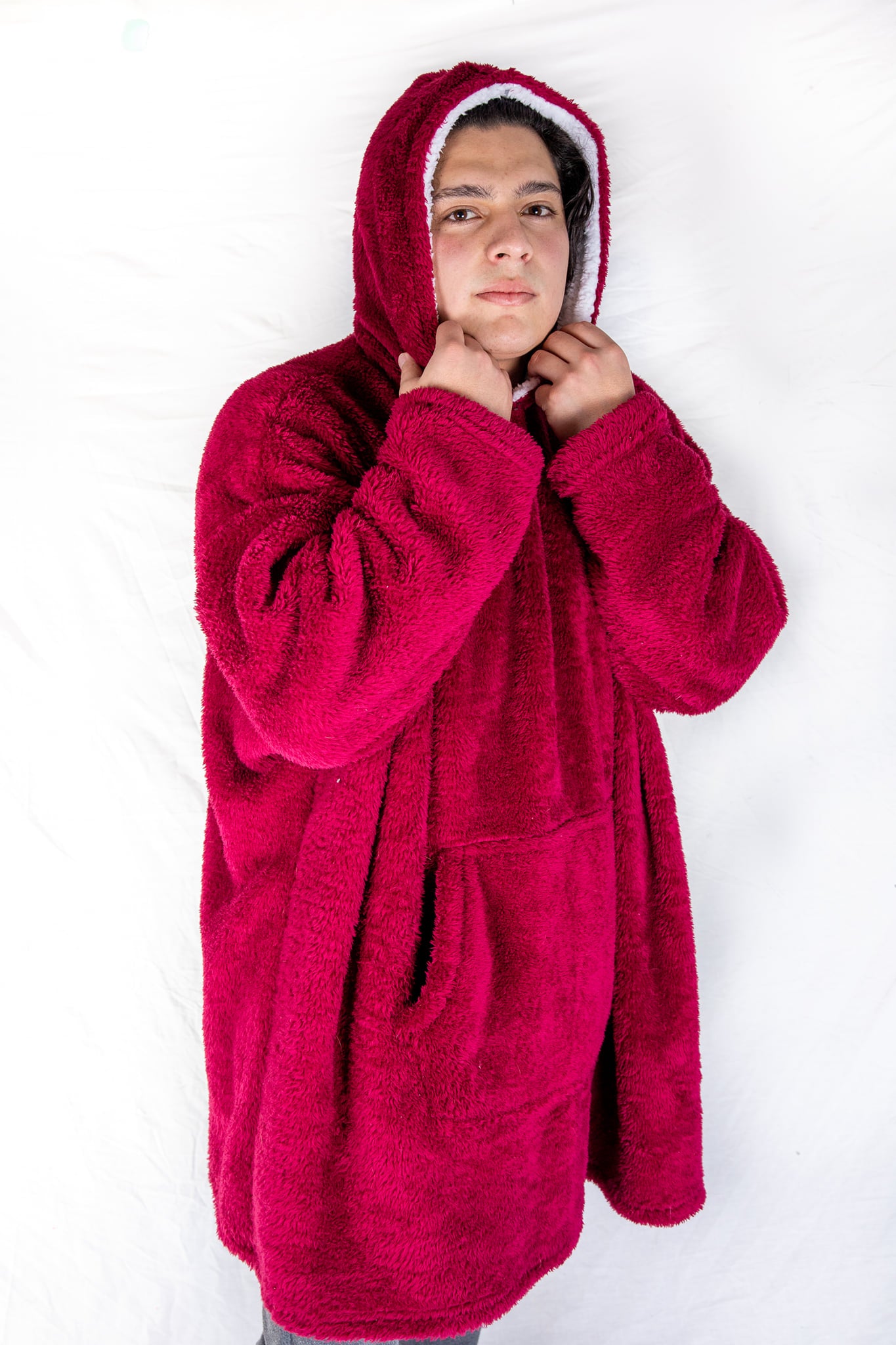 Poleron Gigante Teddy- Guindo
