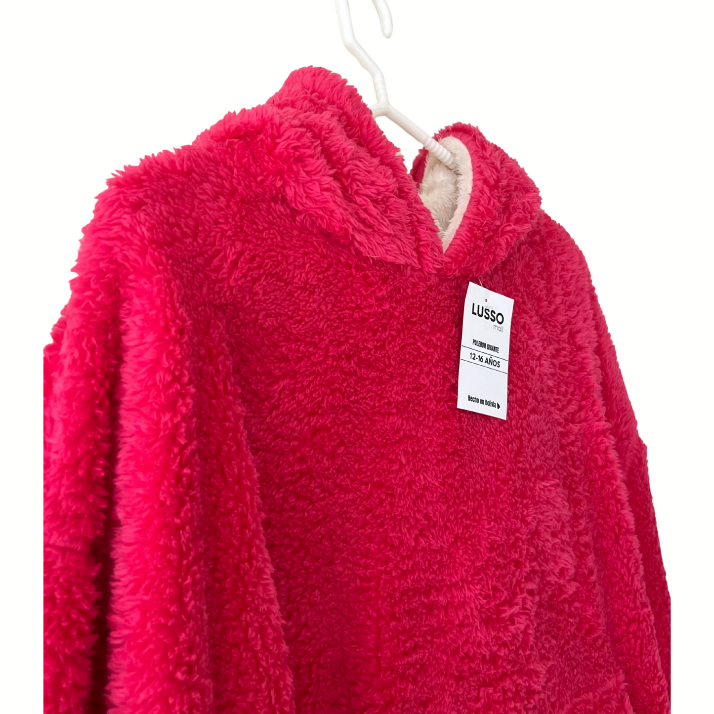 Poleron Gigante Teddy- Fucsia